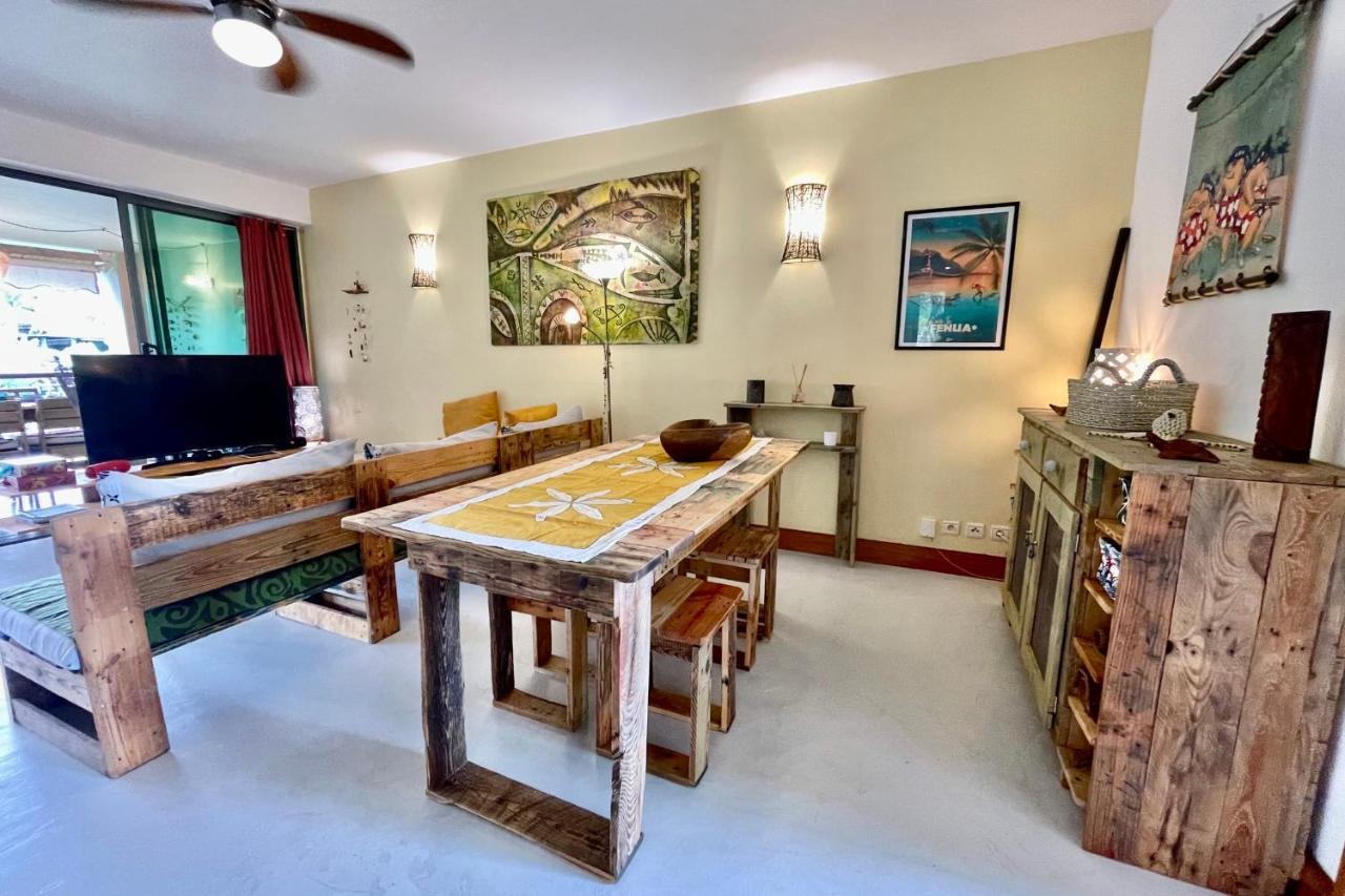 Vaiava Beach Carlton- Tahiti - Beachfront Luxury Residence & Pool - 4 Pers Punaauia  Bagian luar foto