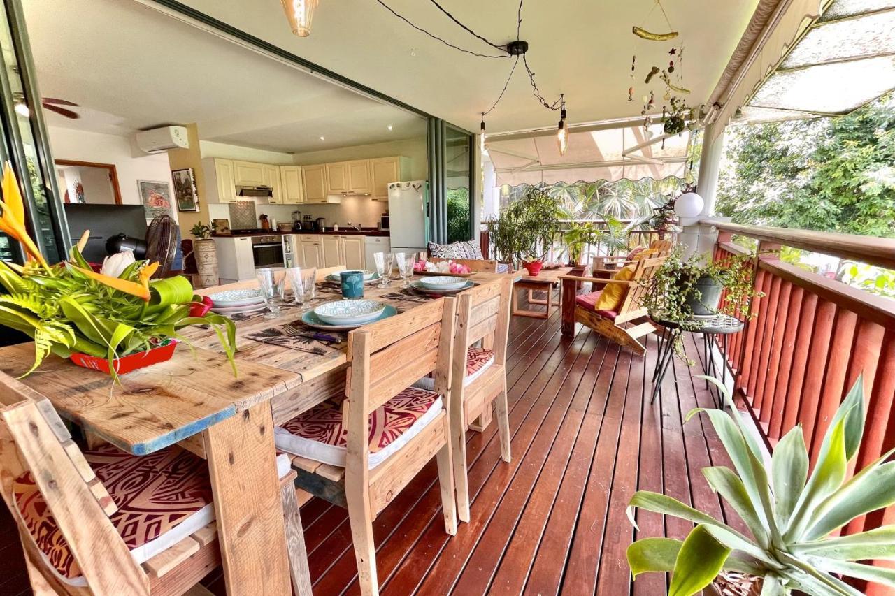 Vaiava Beach Carlton- Tahiti - Beachfront Luxury Residence & Pool - 4 Pers Punaauia  Bagian luar foto